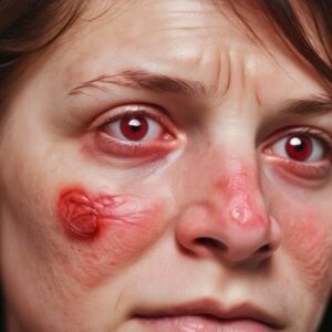 Dermatologiczne porady przy czerwonej wysypce pod oczami