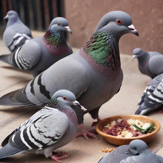 Dieta gołębi dzikich
