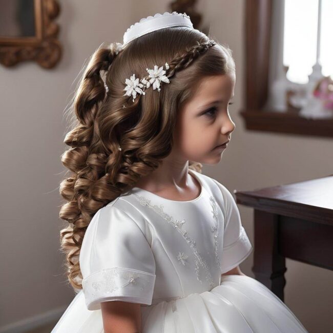 Pomysły na aranżacje włosów dziecka na komunię