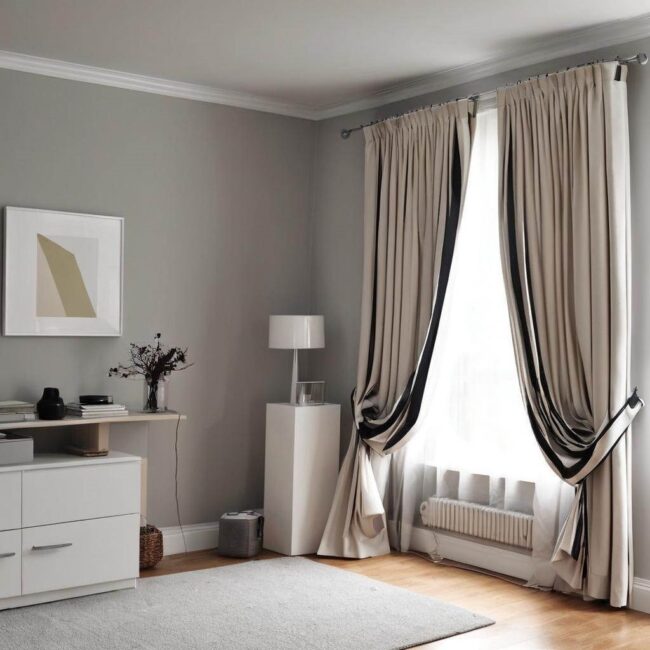 Zasłony z taśmą modne i funkcjonalne